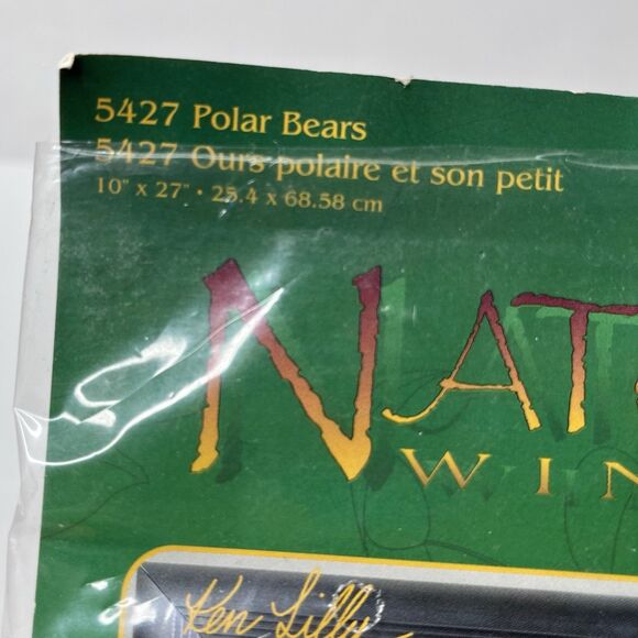 Nature’s Window Polar Bears Kenneth Lilly Counted Cross Stitch Kit 5427 1996 NEW - Picture 2 of 5